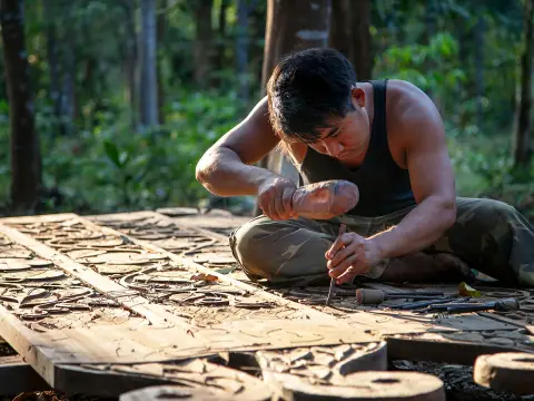 XE PIAN NATIONAL PROTECTED AREA. WETLANDS AND ELEPHANTS