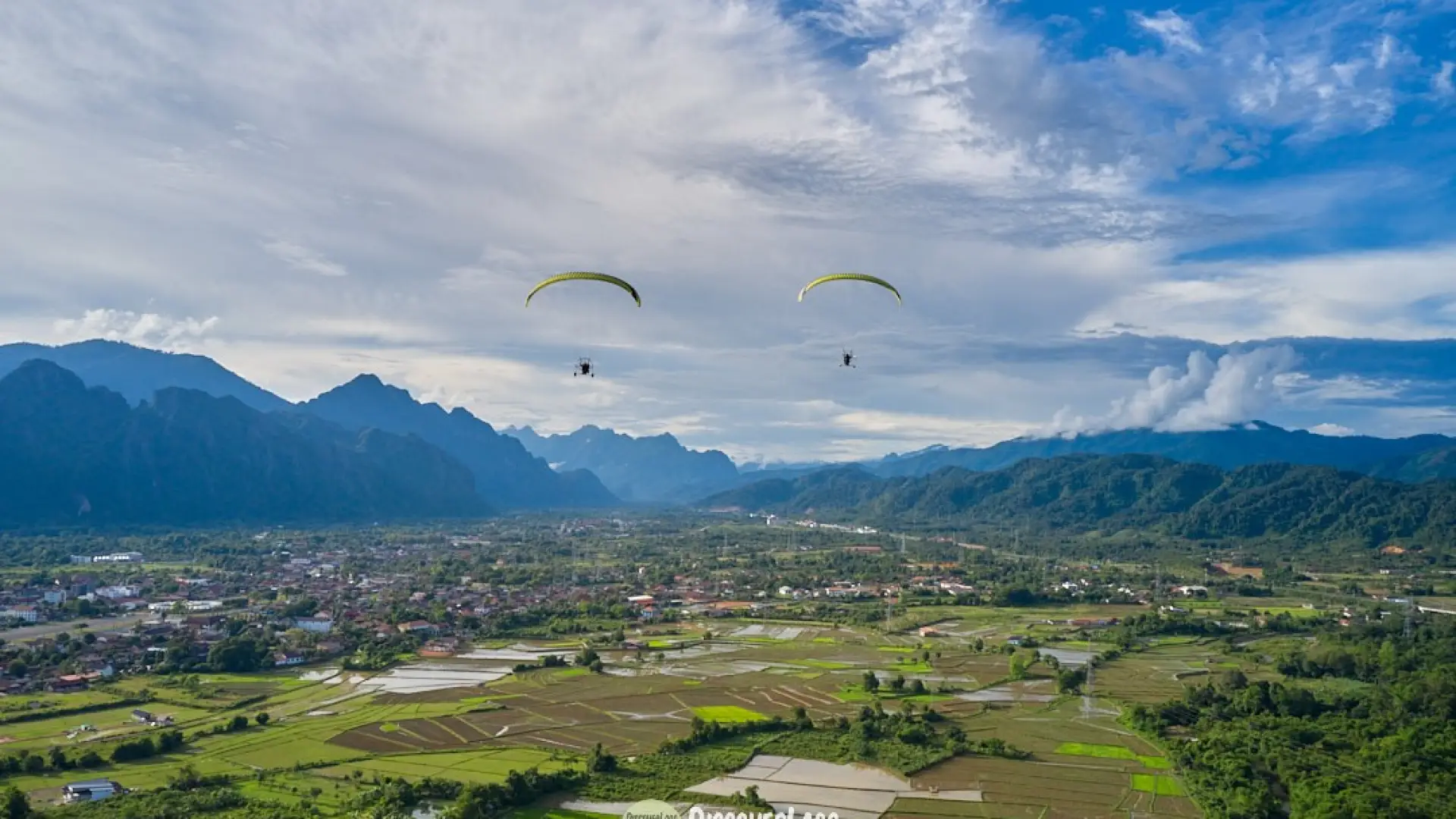 Paramotor Ride in Vang Vieng