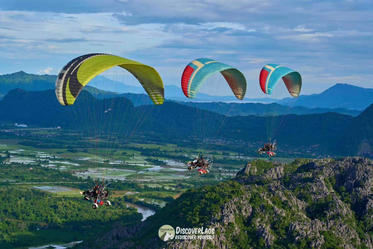 ການສຳຫຼວດວັງວຽງ - ທາງອາກາດ