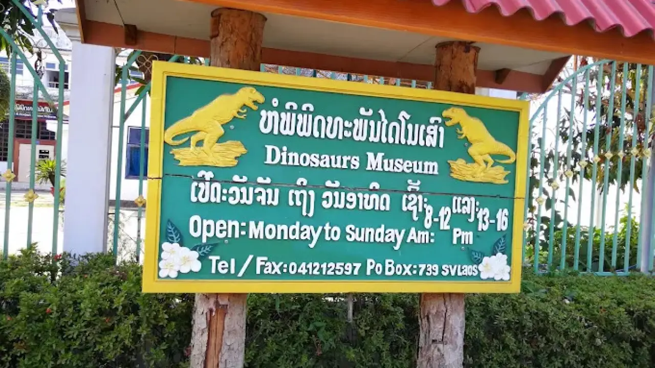 Address and opening hour of Savannakhet Dinosaur Museum