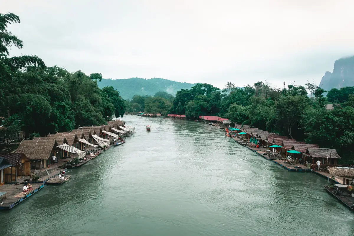 Alms Giving Ceremony in Meuang Feuang (Tak Bat)
