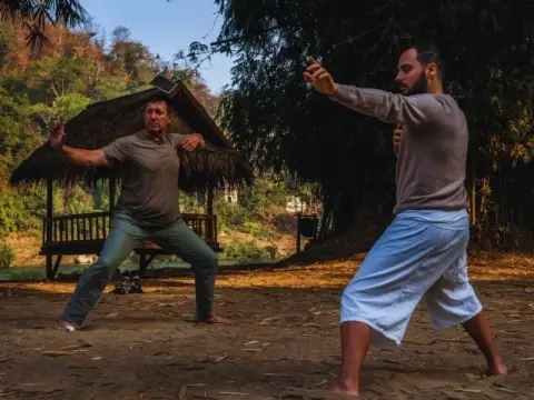 Chi Kung Class at NamKhan Eco Lodge