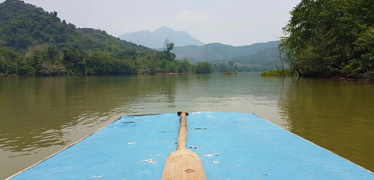Half-day Boat and Easy Trek to Tad Mok Waterfall, Muang Ngoi Payong