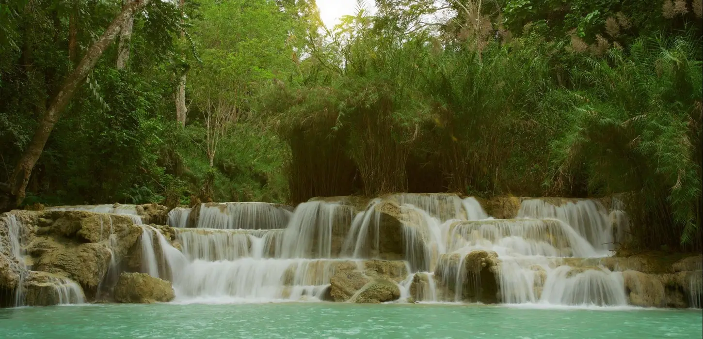 2-Day Mountain Biking & Trekking to Kuang Si Waterfall