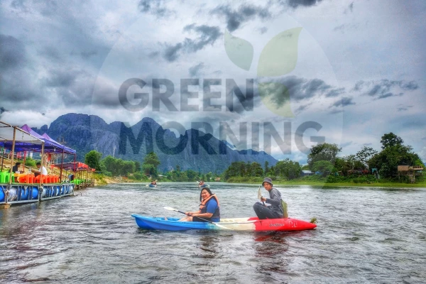 Kayaking on Nam Song River