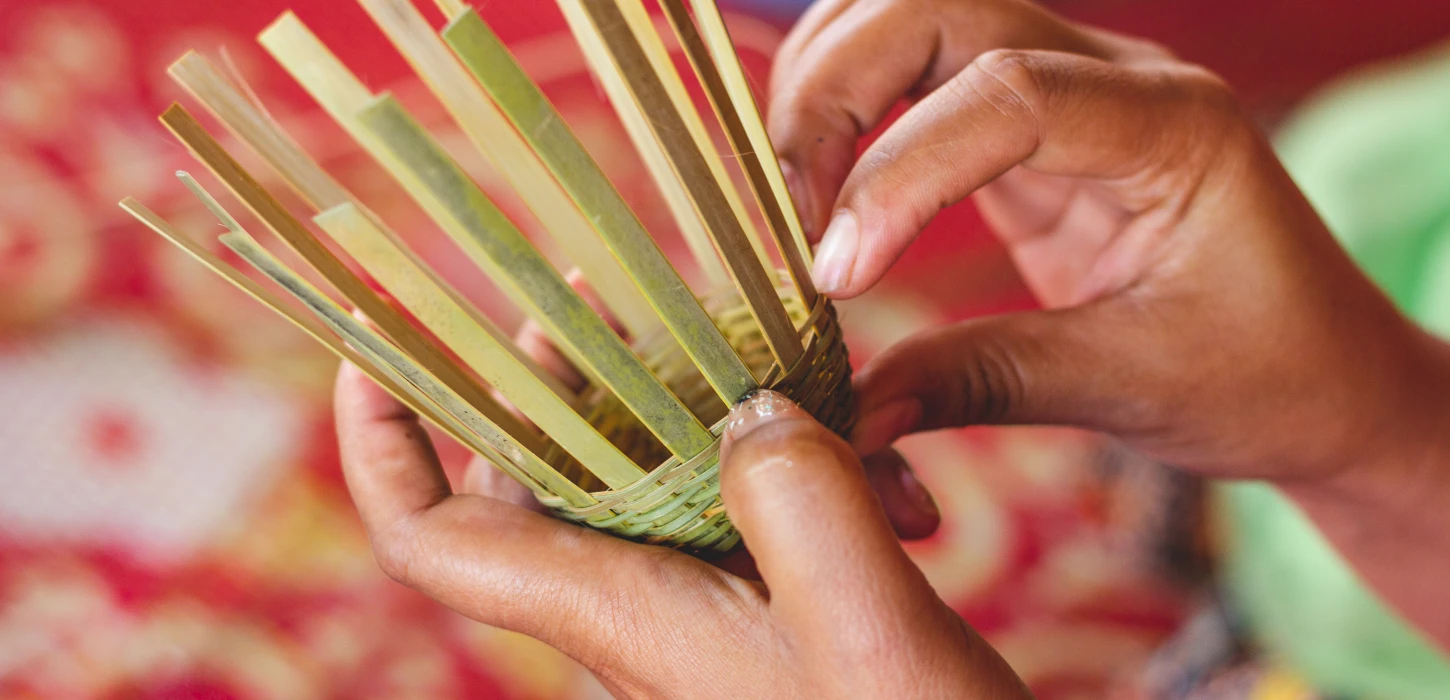 传统老挝竹编艺术