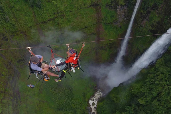 Fly at Tad Fane with Coffee Break 300 Meters High In the Air Fly at Tad Fane with Coffee Break 300 Meters High In the Air