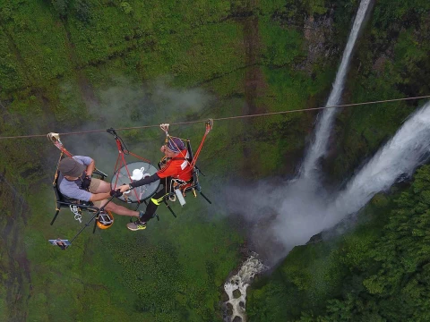 Fly at Tad Fane with Coffee Break 300 Meters High In the Air Fly at Tad Fane with Coffee Break 300 Meters High In the Air