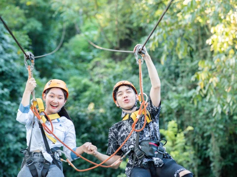 ขี่ซิปไลน์คู่ ขี่ซิปไลน์คู่