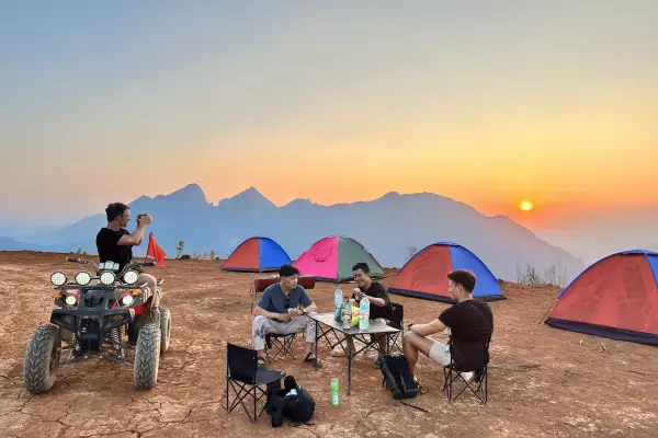 Exclusive Sunrise and Sunset Camping Experience in Nong Khiaw