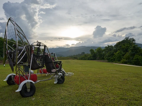 Paramotor Morning Experience Over Luang Prabang Paramotor Morning Experience Over Luang Prabang