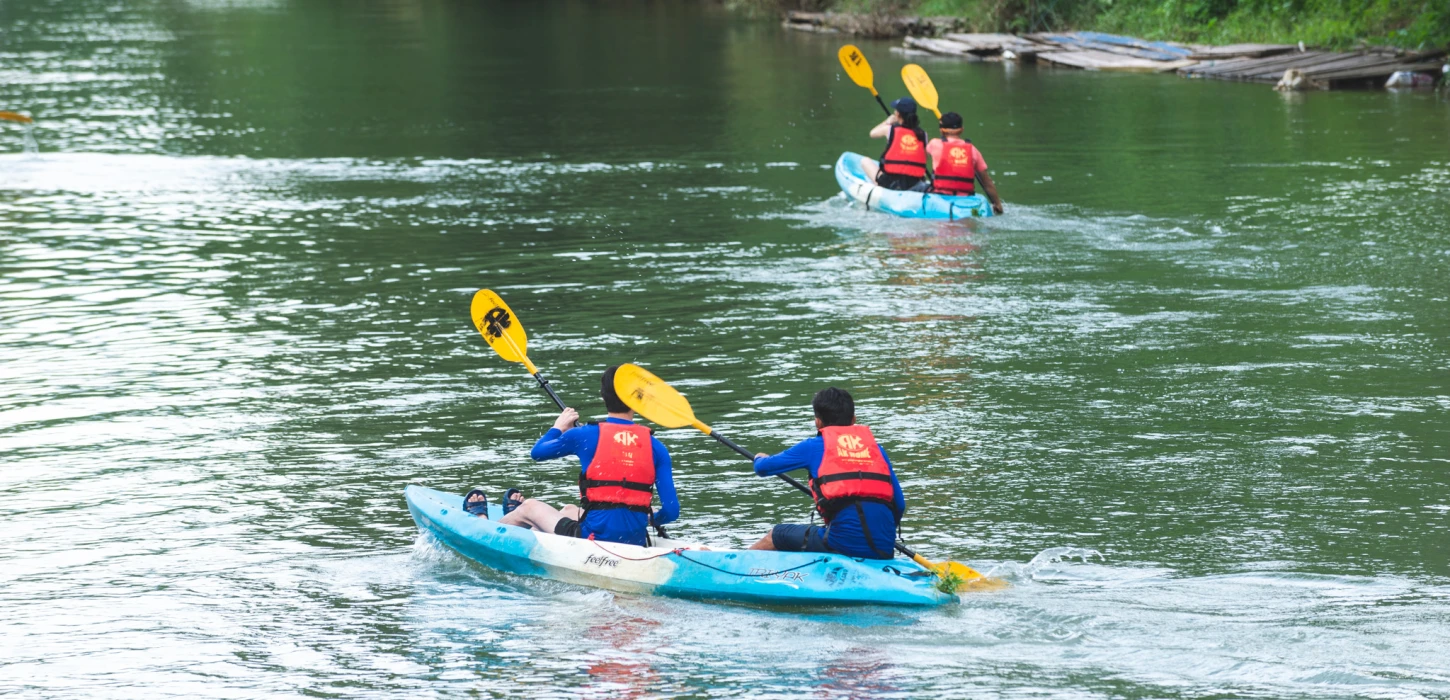 Kayak along the beautiful Nam Song River