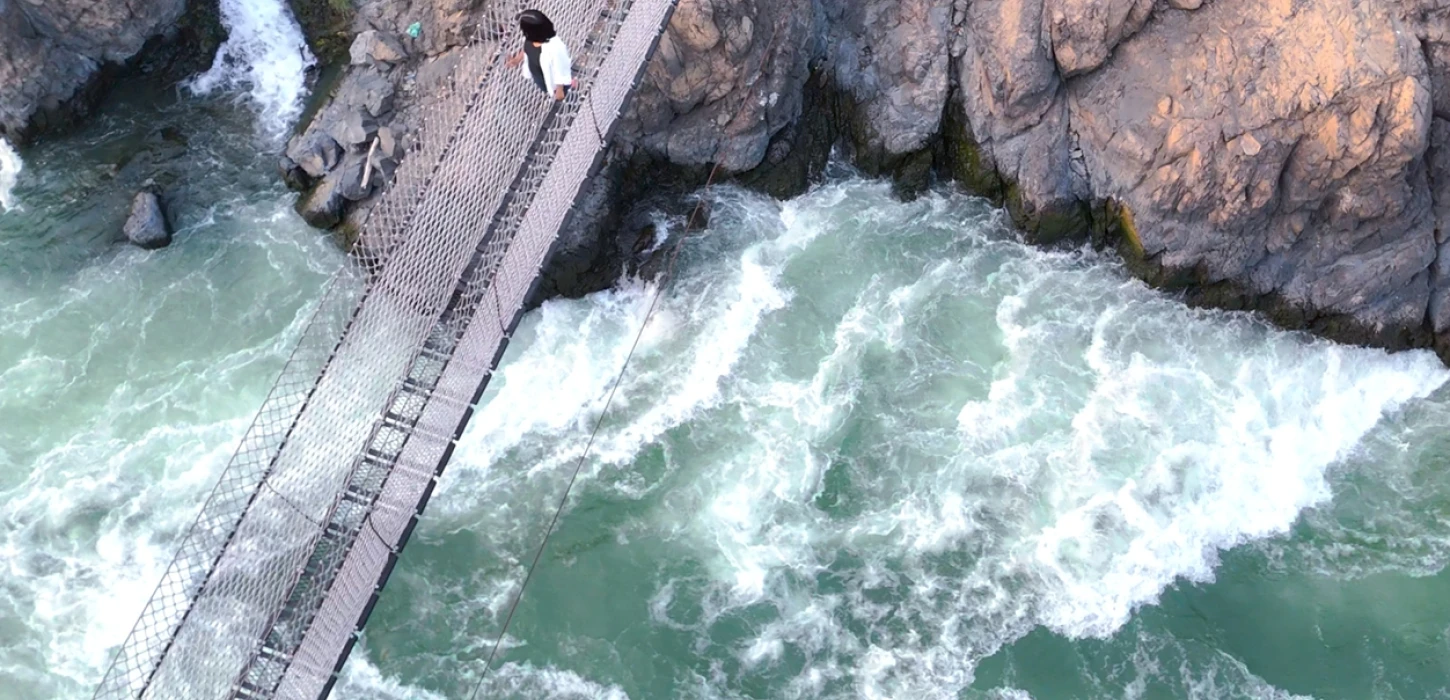 5 Suspension Bridges at Li Phi Waterfall
