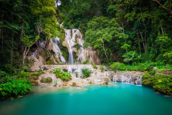 Shuttle Minivan Ticket to Kuang Si Waterfall