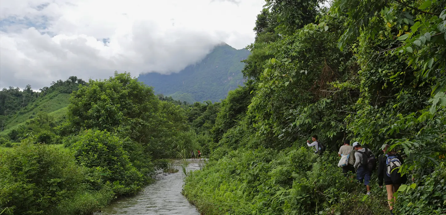 2 Days Trek in Nong Khiaw: 100 Waterfall Trek, Homestay & Historic Cave Treks + Village